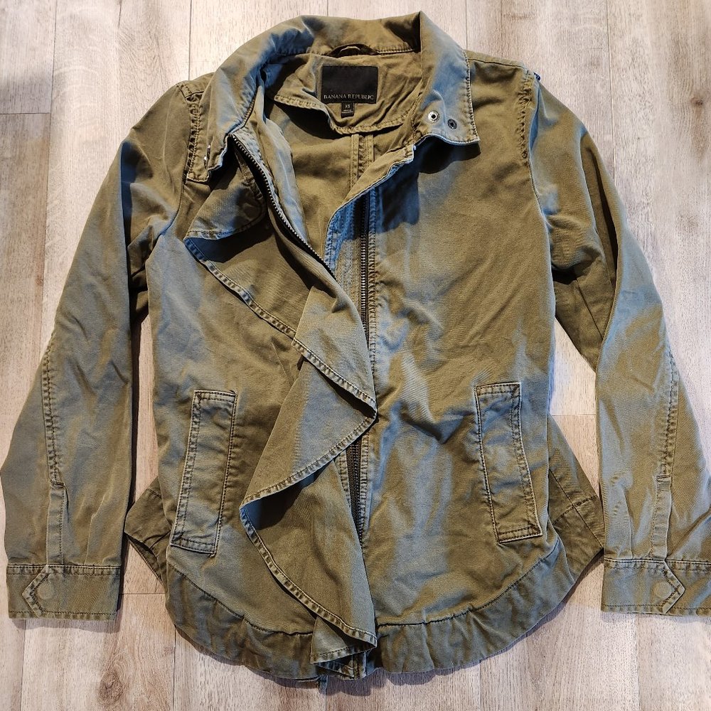 Banana Republic Utility Jacket - Olive/Army Green